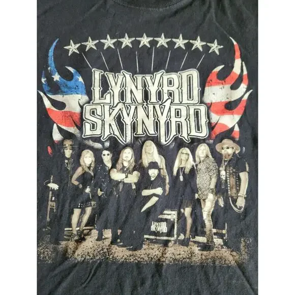 Lynyrd Skynyrd Gildan T Shirt band Farewell tour concert USA 2018-2019 Sz Small - Picture 6 of 8